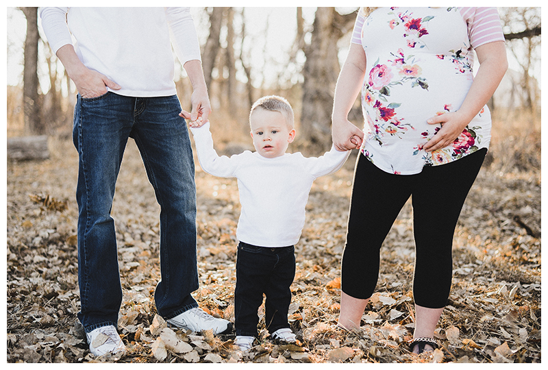 Mom, Dad, Son and new baby photo - Denver Maternity Photographer